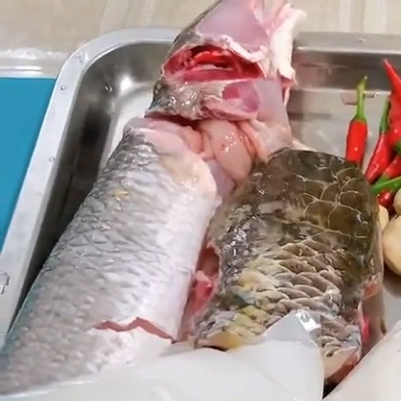 Step 1 Prepare Snakehead Fish and Shrimp for Snakehead Fish Cake with Coconut Milk