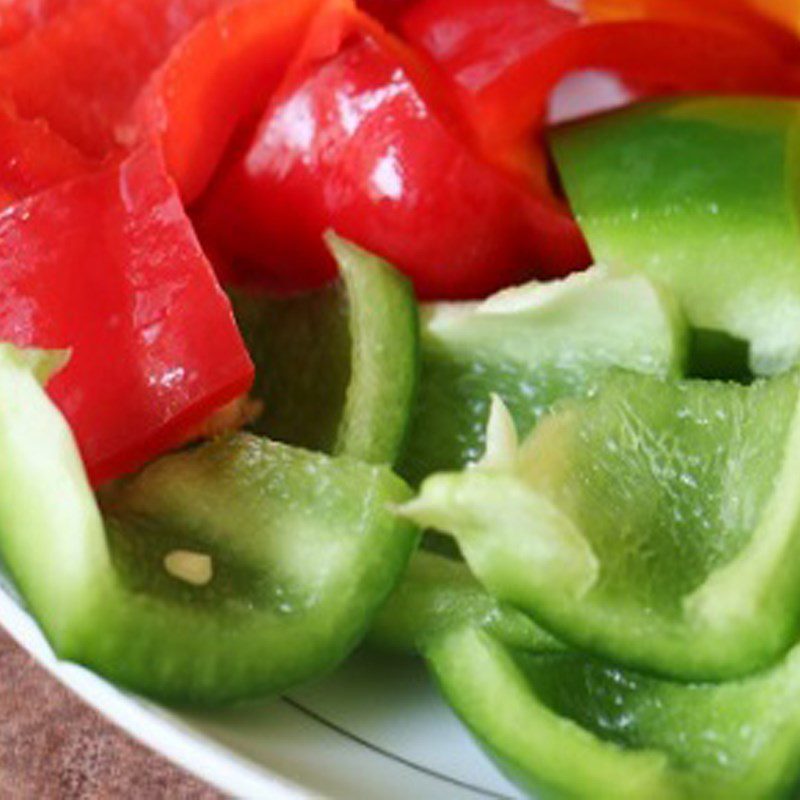 Step 2 Prepare the vegetables Sweet and sour ribs from tofu