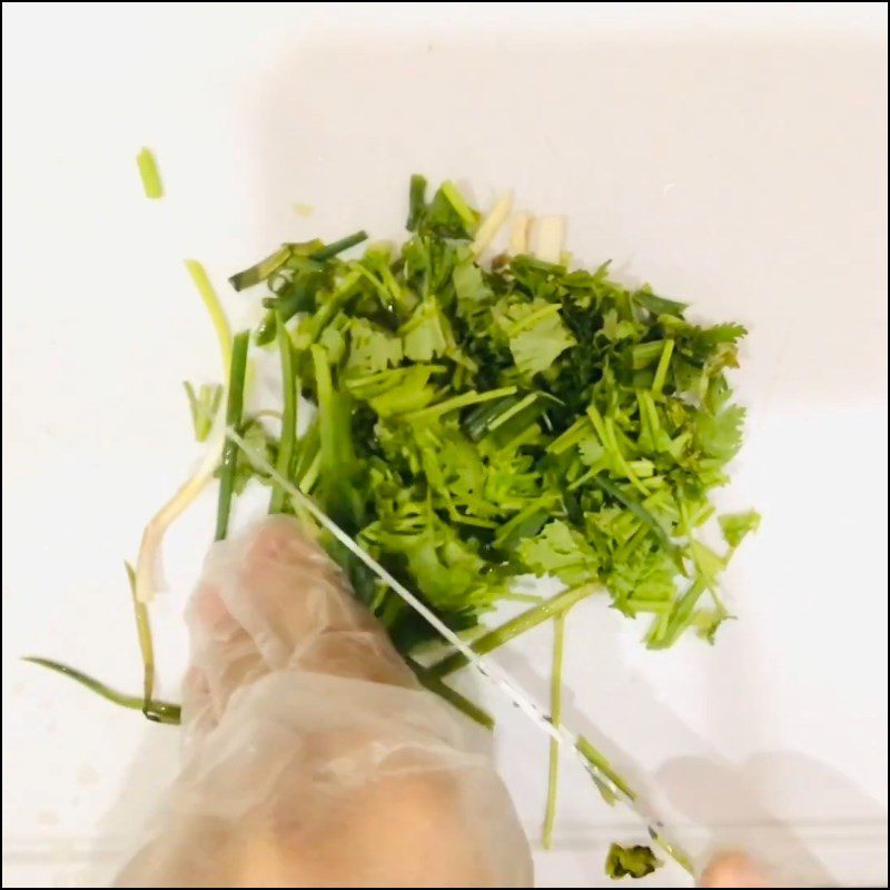 Step 1 Prepare the vegetables Pork tongue porridge