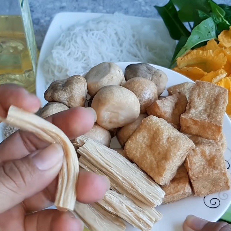 Step 1 Prepare the Ingredients for Vegetarian Hot Pot