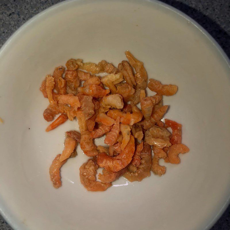 Step 1 Prepare the ingredients for Bitter Vegetable Soup with Dried Shrimp