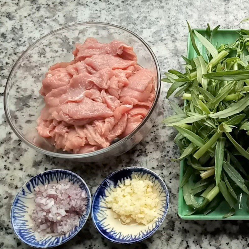 Step 1 Prepare the ingredients Stir-fried beef with knotweed