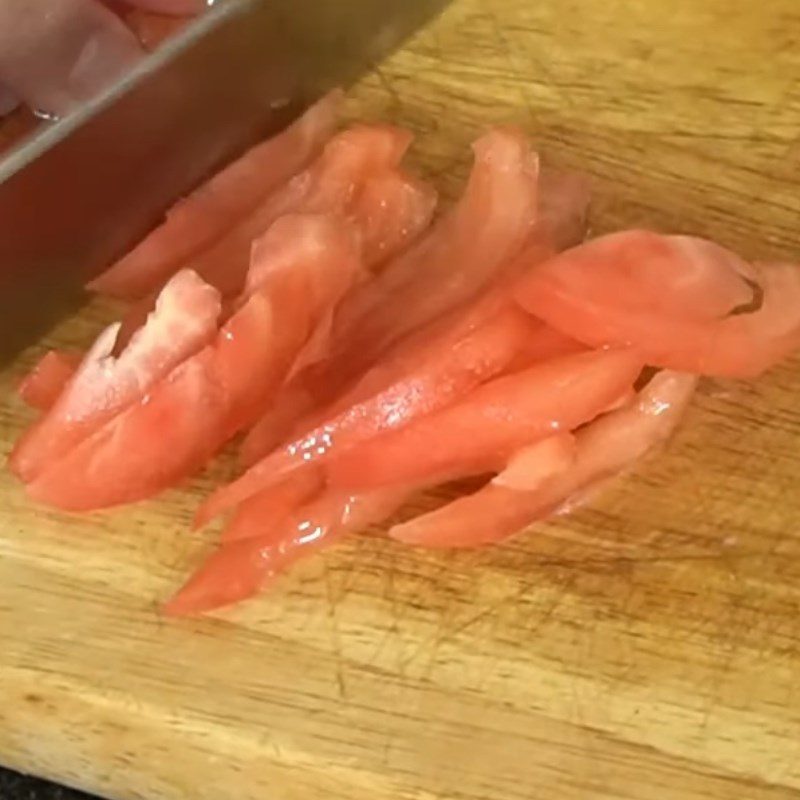 Step 1 Prepare the ingredients for Squid Tomato Porridge