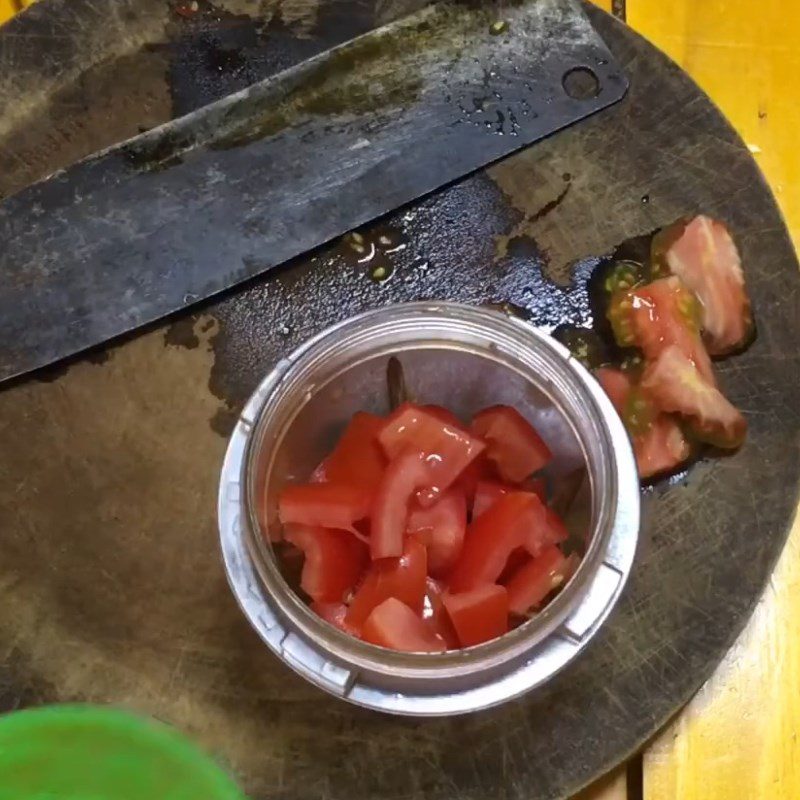 Step 1 Prepare the ingredients for Tomato Tofu Porridge