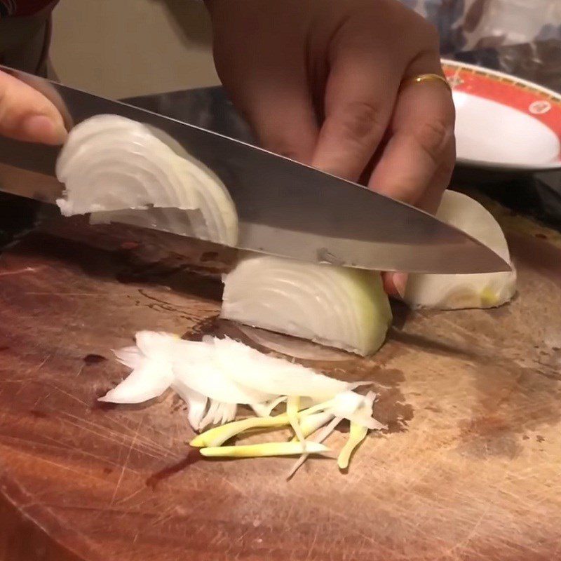 Step 2 Prepare the remaining ingredients Snow fungus salad with pork and Vietnamese pork sausage