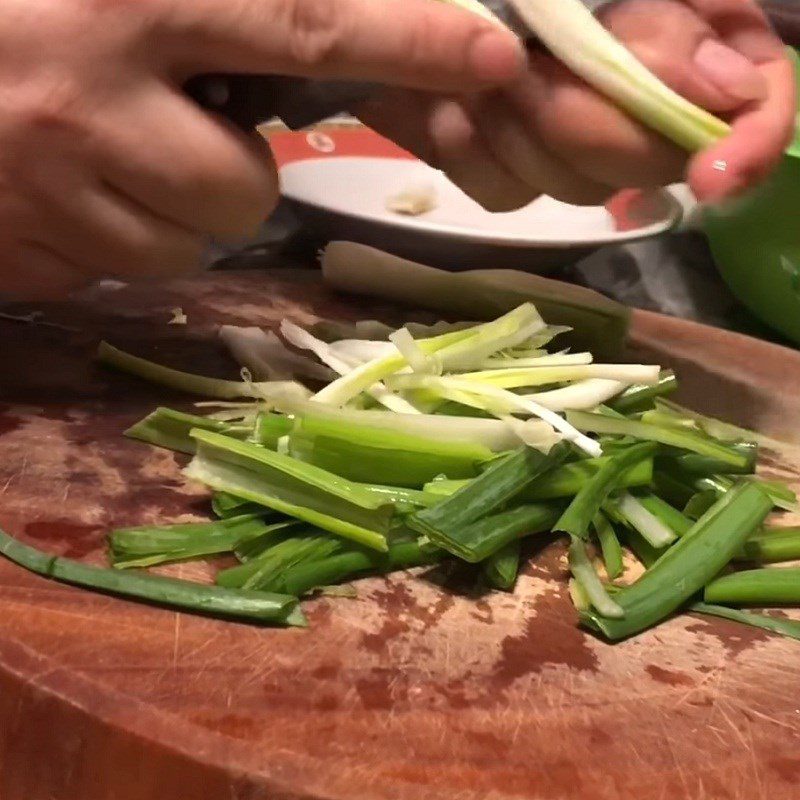 Step 2 Prepare the remaining ingredients Snow fungus salad with pork and Vietnamese pork sausage