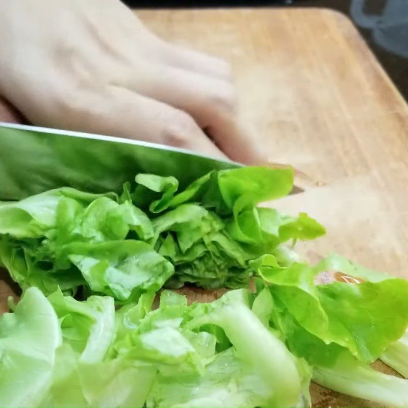 Step 2 Prepare other ingredients Mixed rice paper with soy sauce