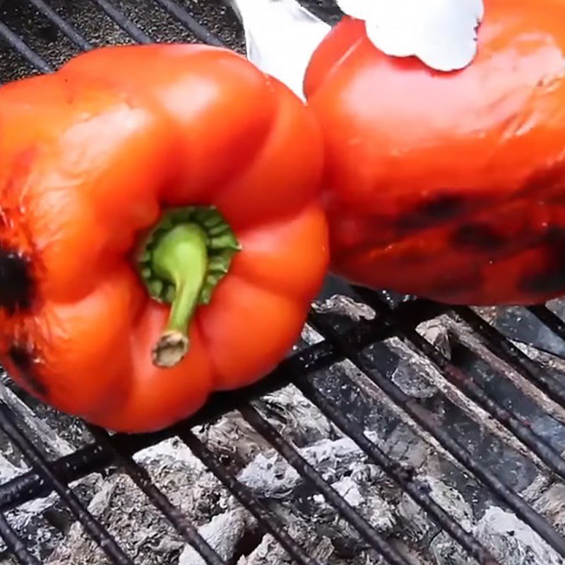 Step 2 Prepare the other vegetables for shrimp bell pepper salad