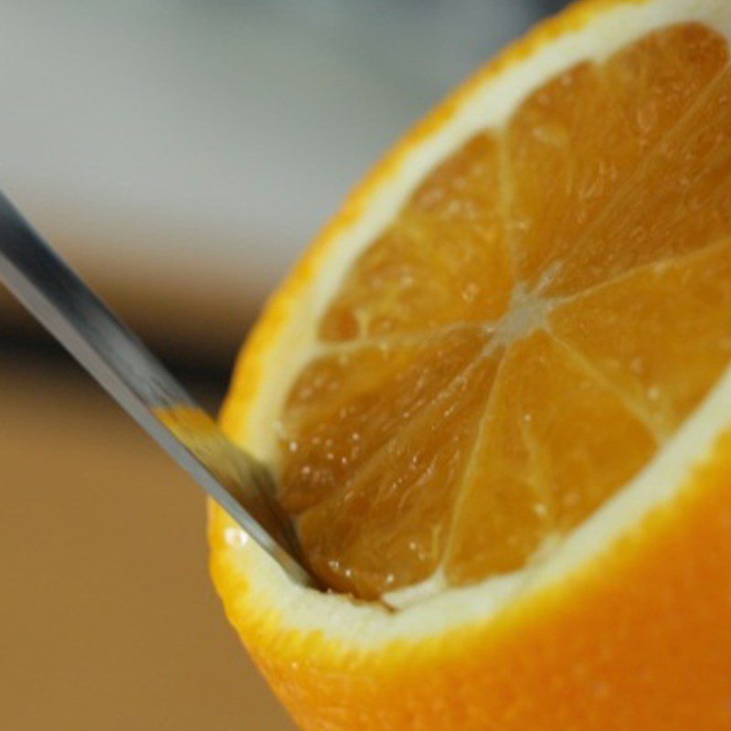 Step 1 Prepare the oranges for Steamed Orange Eggs