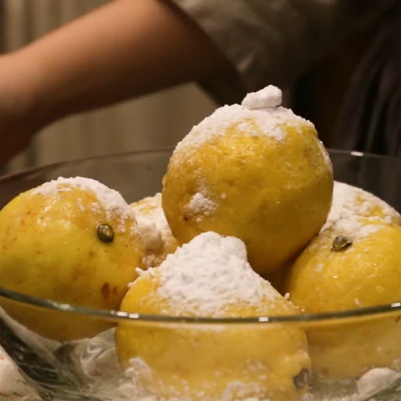 Step 1 Prepare lemons Lemon soaked in sugar