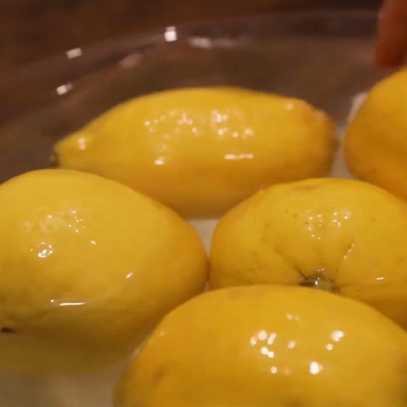 Step 1 Prepare lemons Lemon soaked in sugar