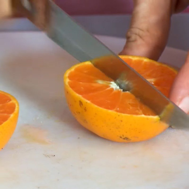 Step 2 Prepare Lemons and Tangerines for Artichoke Tea Bag