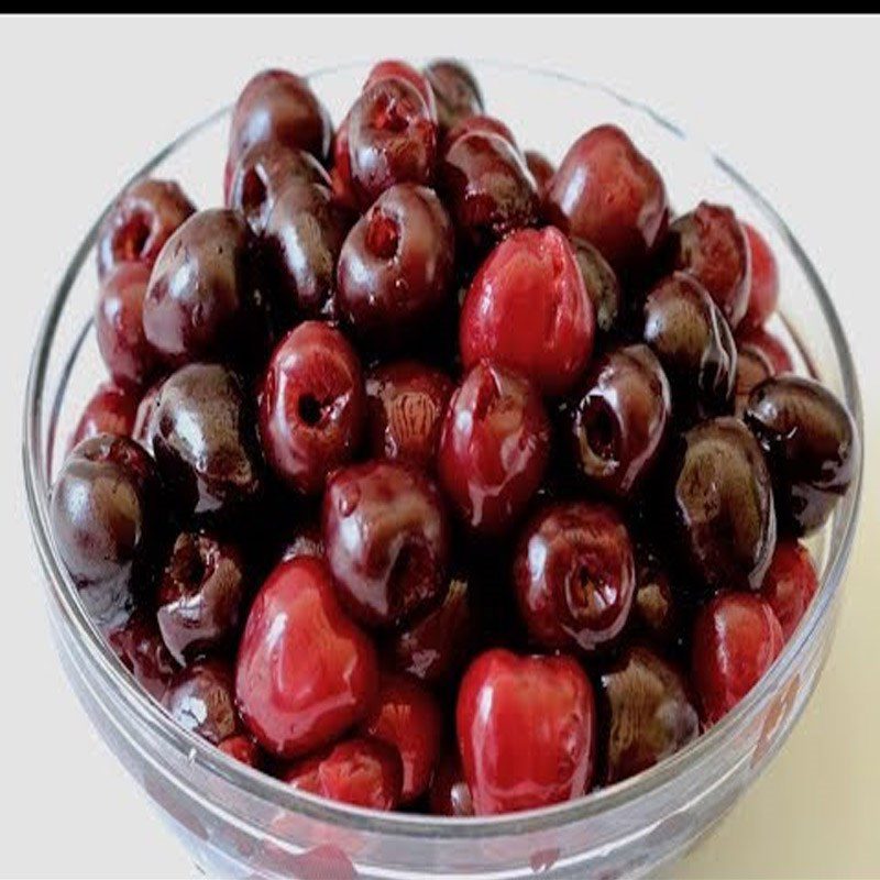 Step 1 Prepare the cherries Cherry Lemon Popsicle
