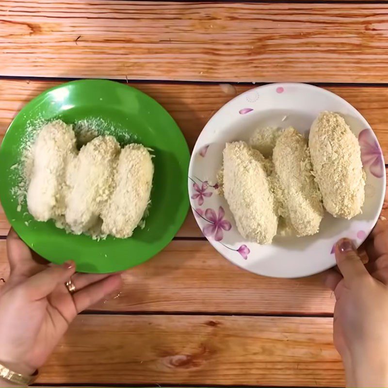 Step 2 Prepare the bananas and coat them with batter for Fried Bananas