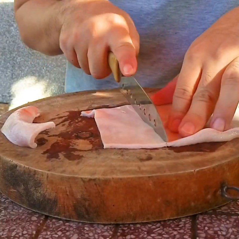 Step 1 Prepare the Pork Skin Grilled Pork Skin with Honey