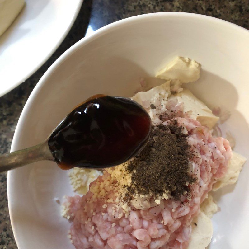 Step 1 Prepare the tofu and mix the filling Stuffed Tofu using an Air Fryer