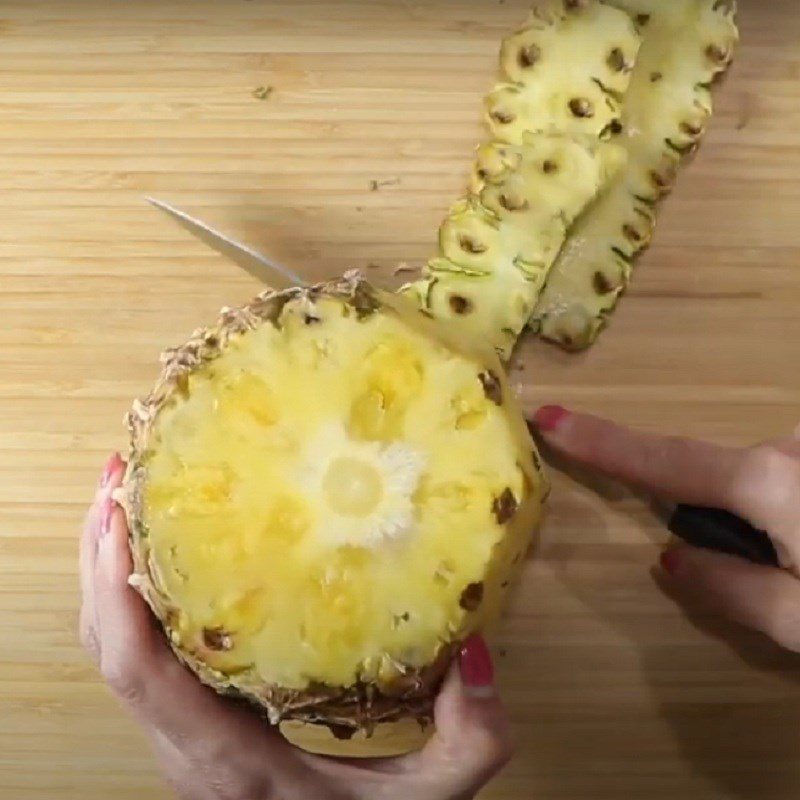 Step 1 Prepare the pineapple Grilled pineapple