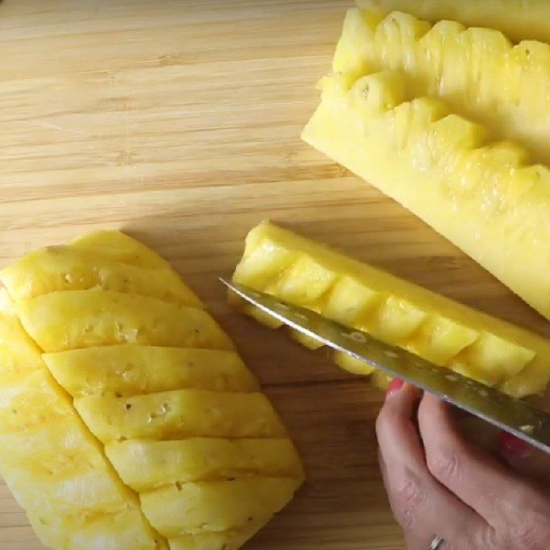 Step 1 Prepare the pineapple Grilled pineapple