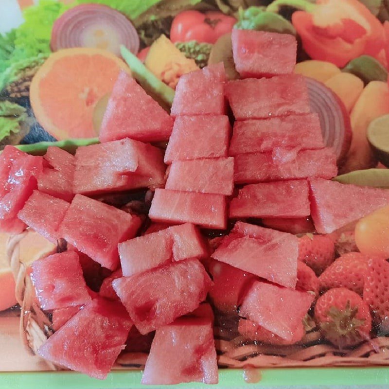 Step 1 Prepare the watermelon Watermelon with Milk