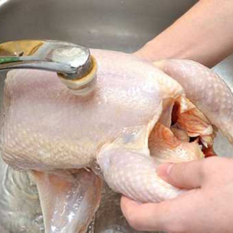 Step 1 Prepare the chicken Crispy Fried Chicken with Whole Mac Mat Leaves