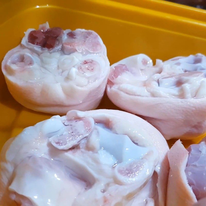 Step 1 Prepare pork knuckle for Pork knuckle noodle soup with crispy fat and satay