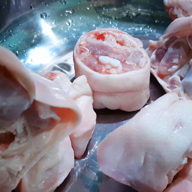 Step 1 Prepare pork knuckle for Pork knuckle noodle soup with crispy fat and satay