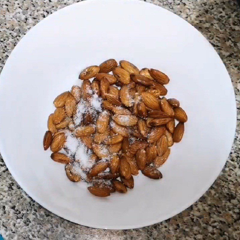 Step 1 Prepare the almonds Roasted salted almonds