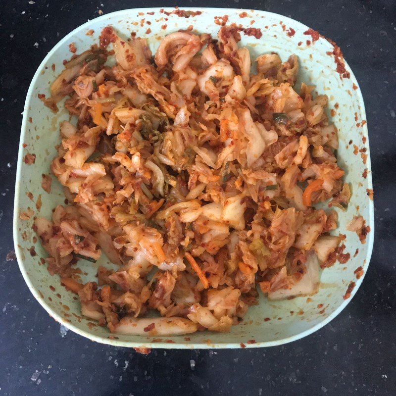 Step 1 Prepare kimchi for Kimchi Fried Rice with Beef