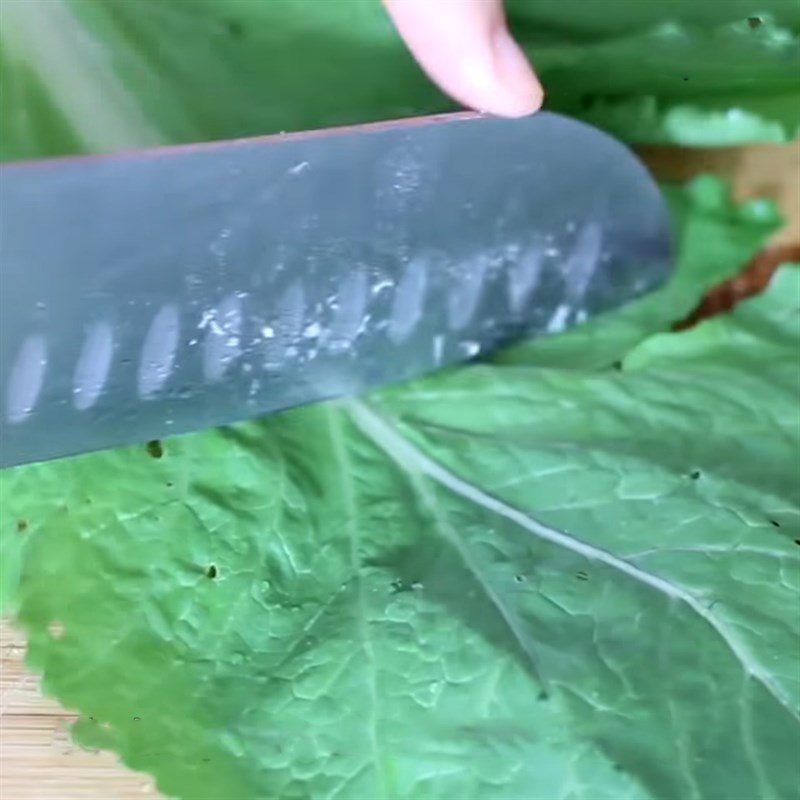 Step 1 Prepare the ingredients for Vegetarian Lettuce Rolls - Mustard Greens Rolled Vegetarian