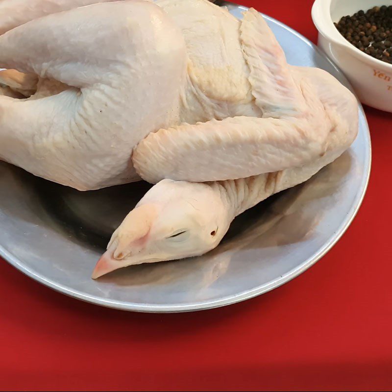 Step 1 Prepare ingredients for Steamed Chicken with Garlic