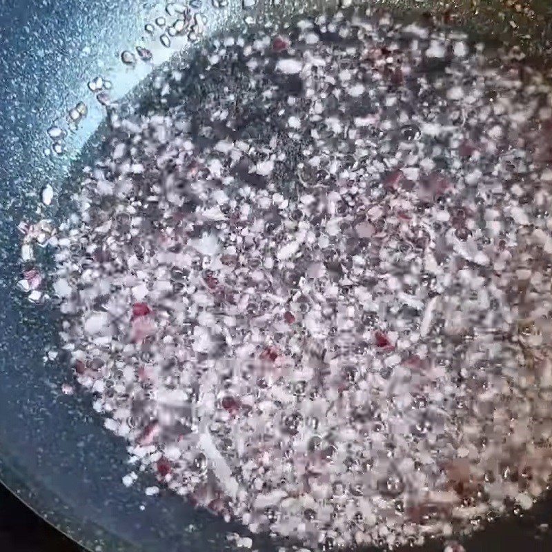 Step 1 Sauté Shallots for Salt and Pepper Vegan Egg