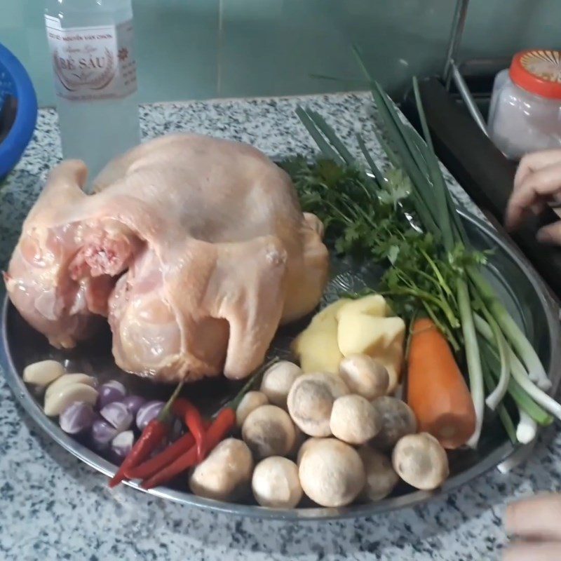 Step 1 Prepare the Ingredients for Sticky Rice Wine Chicken