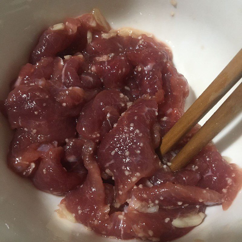 Step 1 Prepare the ingredients for Water Spinach Soup with Beef