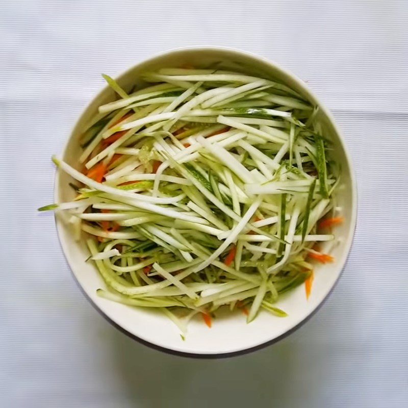 Step 1 Prepare the ingredients for Cucumber and shredded carrot salad