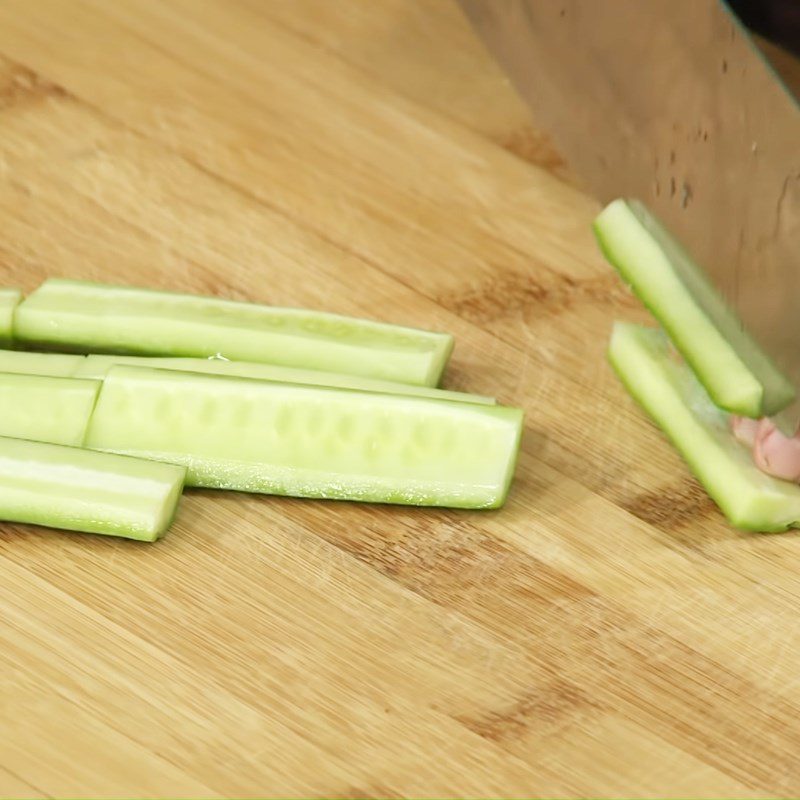 Step 1 Prepare the ingredients for Sweet and Sour Cucumber and Carrot Salad