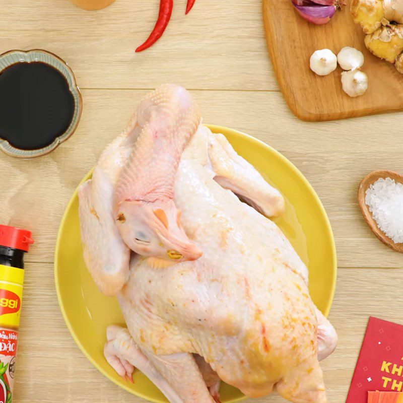 Step 1 Prepare the ingredients for Steamed Chicken with Soy Sauce