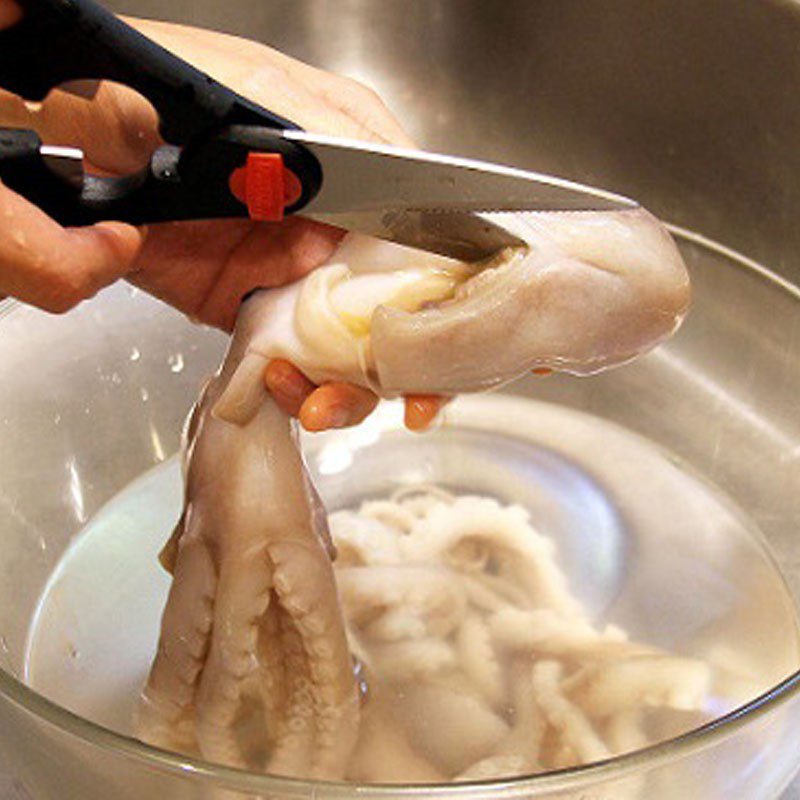 Step 1 Prepare the ingredients for Stir-fried octopus with celery