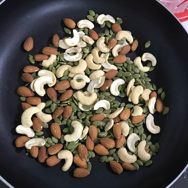 Step 1 Prepare ingredients for Green Tea - Chocolate Nougat