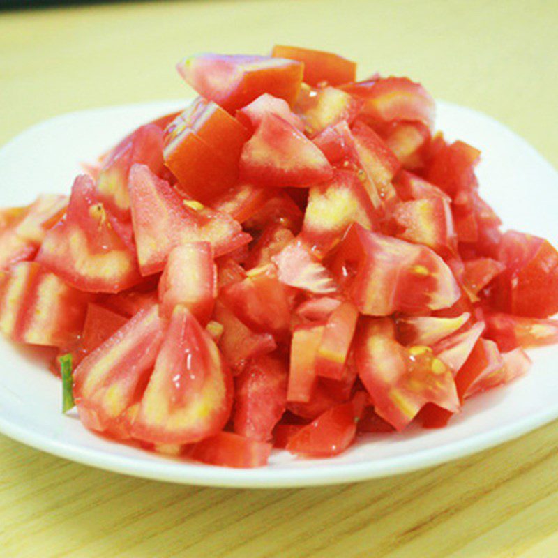 Step 1 Prepare the ingredients Soft Tofu with Tomato Sauce