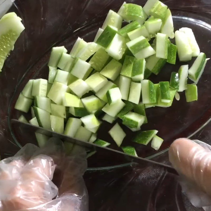 Step 1 Prepare the ingredients for Cucumber Potato Lettuce Salad