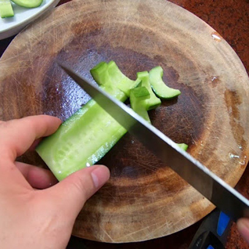 Step 1 Prepare Ingredients Dried Shrimp and Cucumber Salad