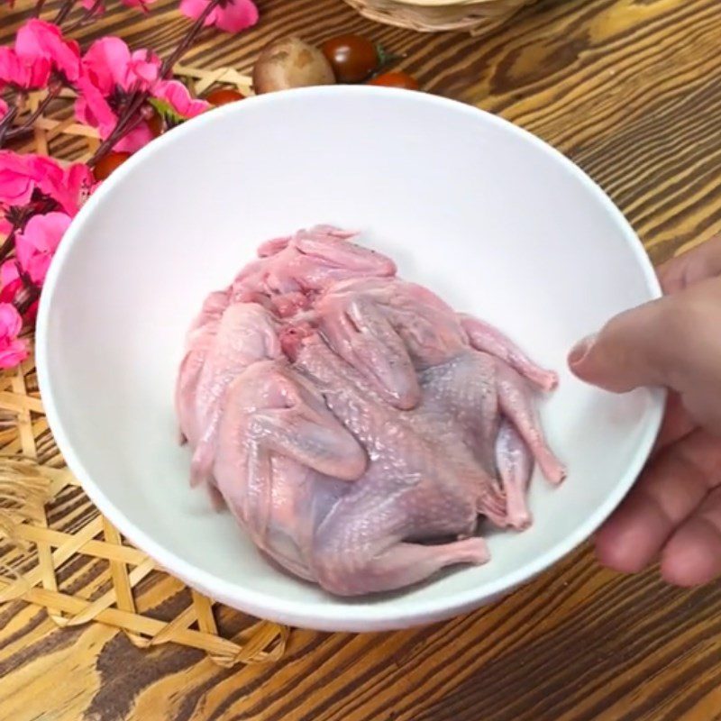 Step 1 Prepare the ingredients for Honey-Roasted Quail (Recipe shared from Tiktok Cooking with TasteVN)