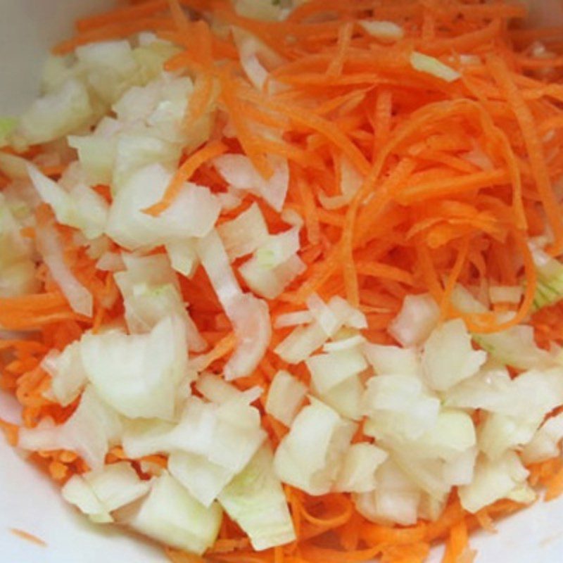 Step 1 Prepare the ingredients for Shrimp and Pork Spring Rolls with Taro