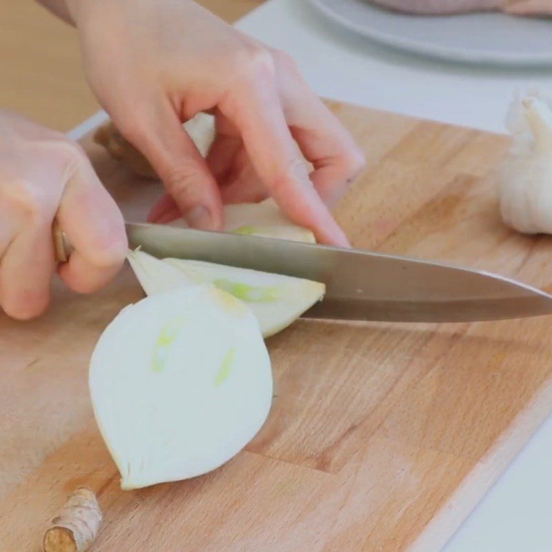Step 2 Prepare other ingredients Chicken Curry with Fresh Milk