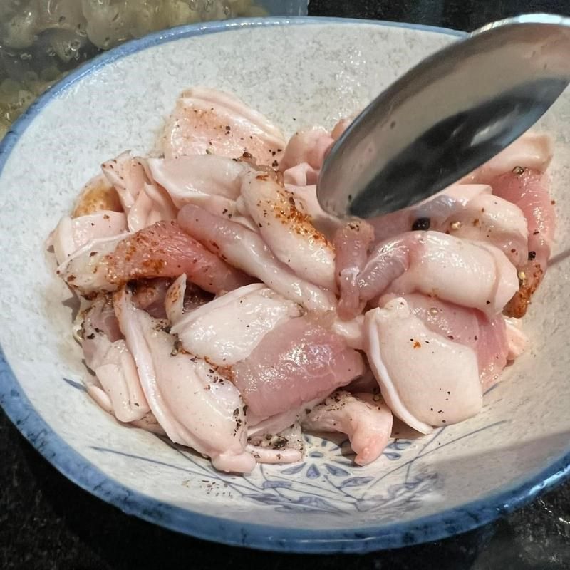 Step 1 Prepare ingredients and marinate the meat Pork with salted gourd