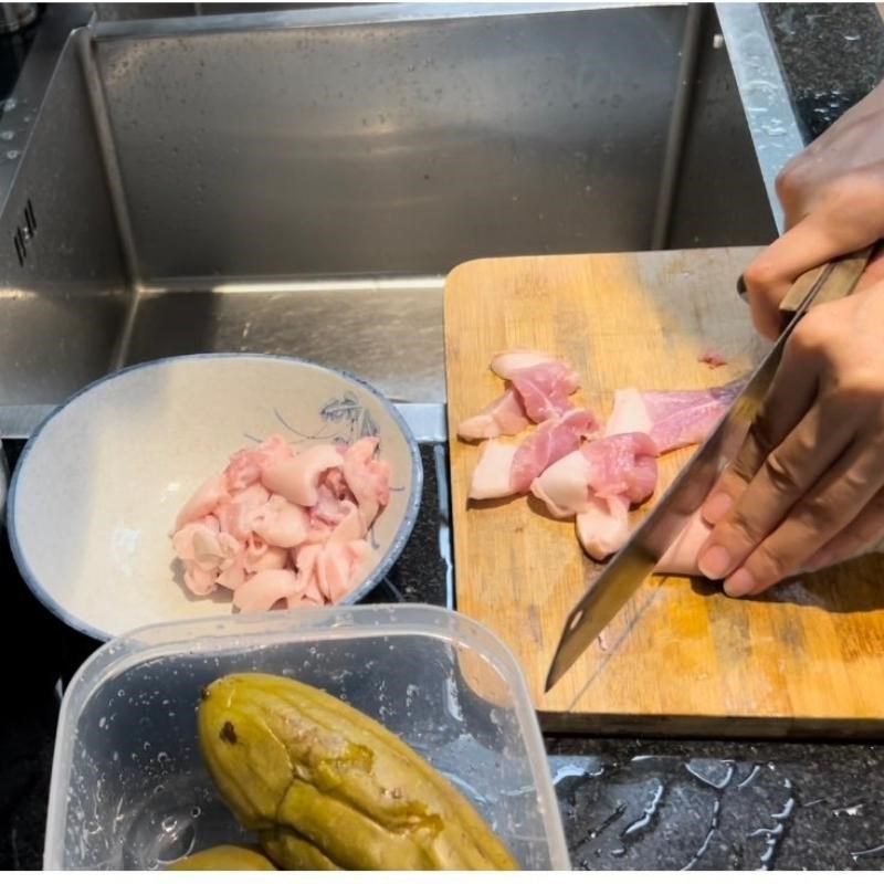 Step 1 Prepare ingredients and marinate the meat Pork with salted gourd