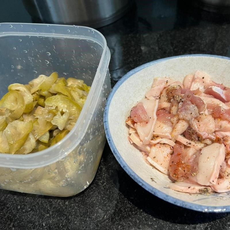 Step 1 Prepare ingredients and marinate the meat Pork with salted gourd