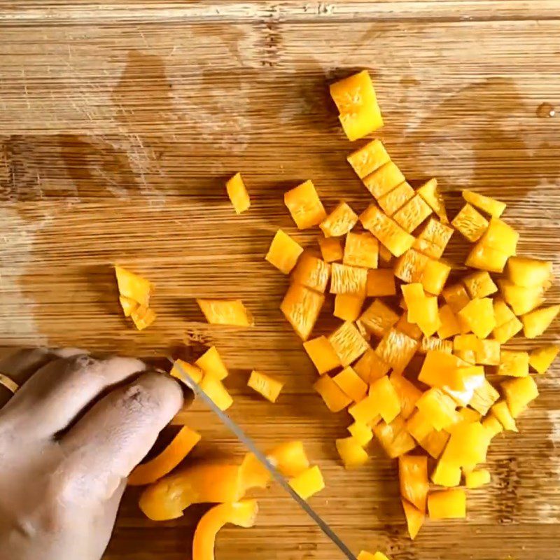 Step 1 Prepare the bell peppers Vegetable Salad