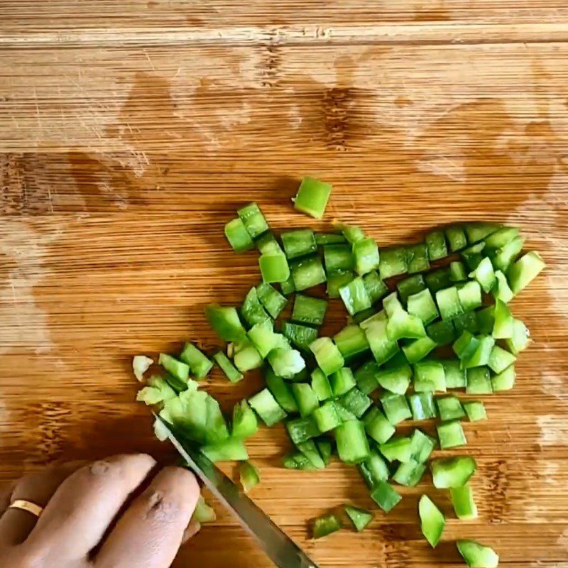 Step 1 Prepare the bell peppers Vegetable Salad