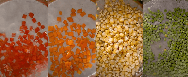 Step 2 Prepare the vegetables for Rainbow Salad